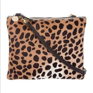 Clare V Ponytail and Leather Crossbody Bag.